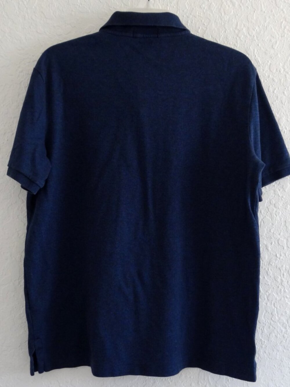 POLO RALPH LAUREN Men's M Classic Fit Short Sleeve Polo Shirt Navy Heather Soft - Picture 3 of 7